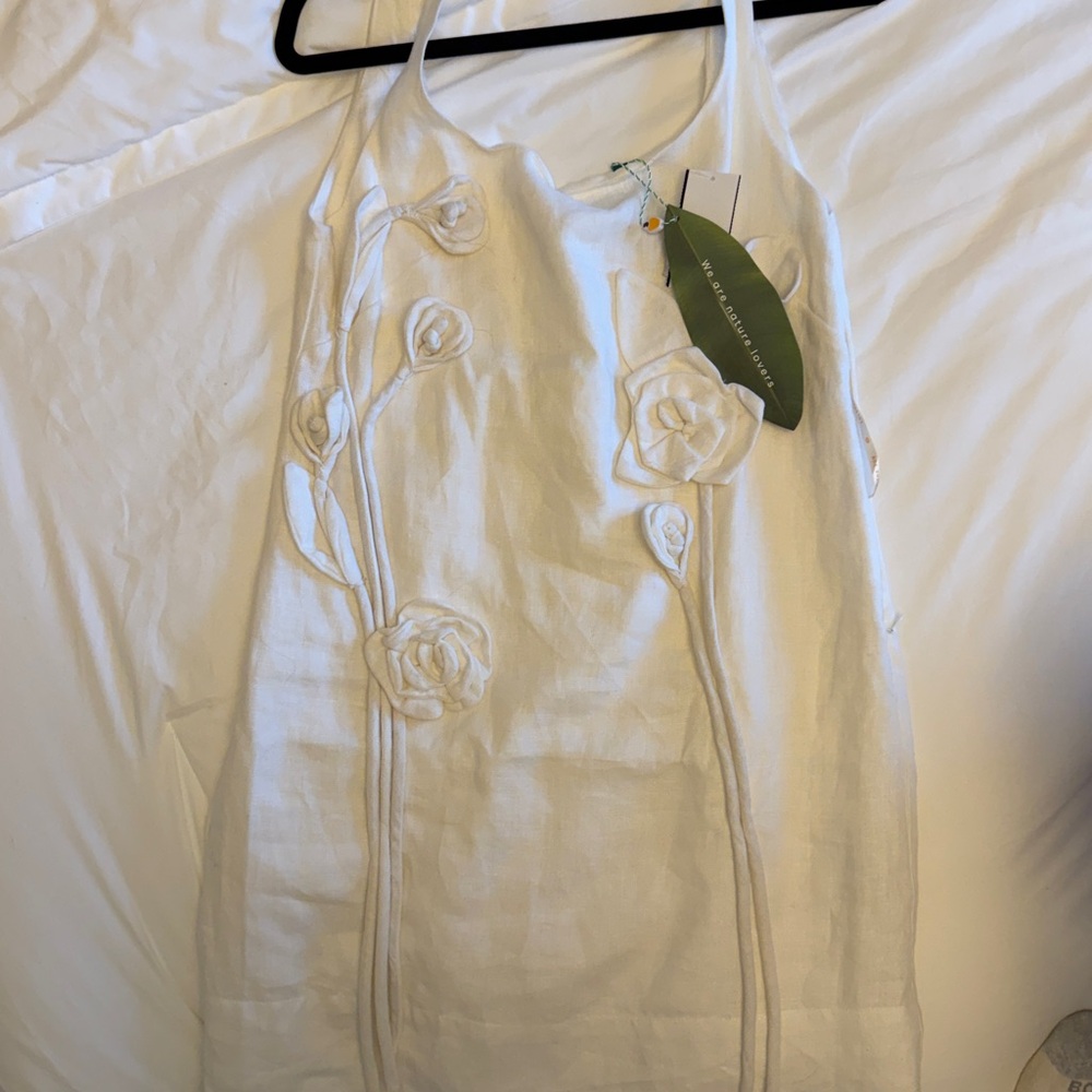 FARM Rio White Floral Mini Dress - Picture 8 of 8